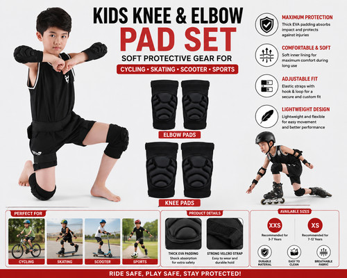 Kids knee elbow pads - knee, set
