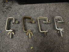 4 x Lighting G Clamp 25-30mm Hook Clamp Rigging DJ Lighting Stand Truss Stage