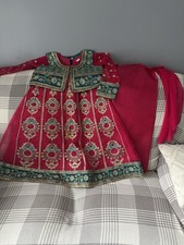 Girls Pink Anarkali Dress