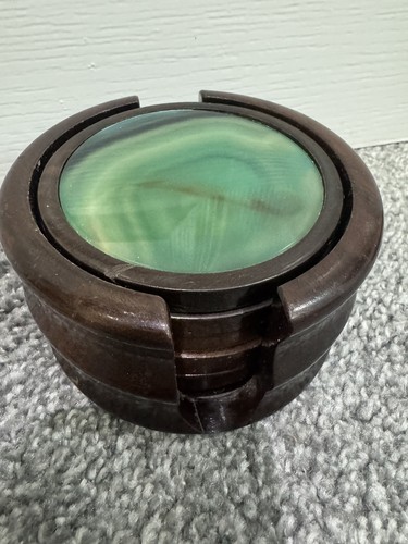 Vintage natural green agate - vintage,