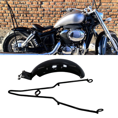 Motorcycle black rear fender - motorcycle,