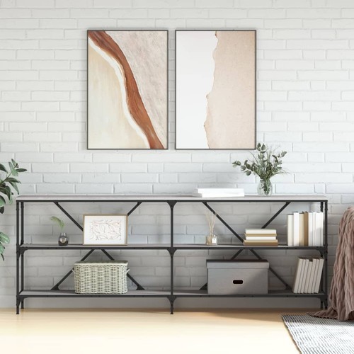 Vidaxl console table grey - table,
