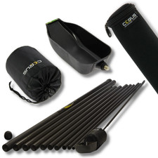 baiting pole 18m used once brand new with float and spoon