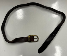 Armani brown leather belt [WG]