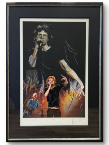 Ronnie wood framed - wood, (1947–)