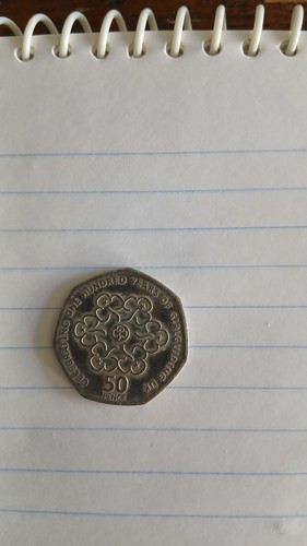 50p coin girl guides - girl,