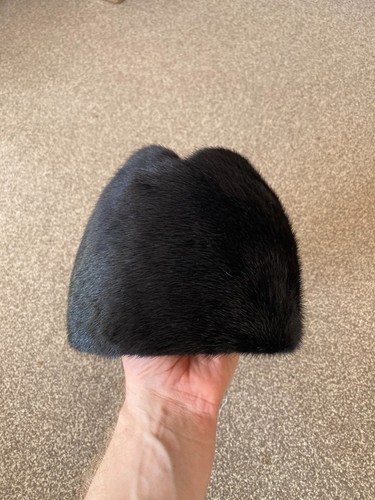 Real mink fur hat minimalist - real,