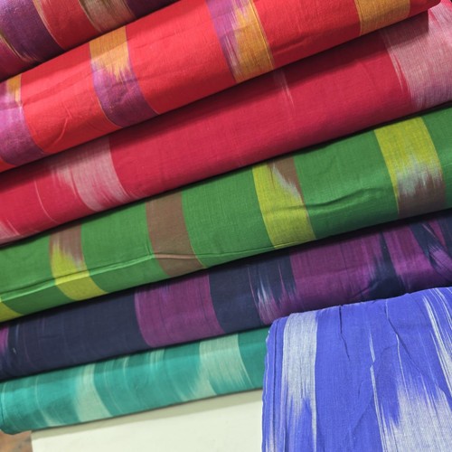 Ikat stripe cotton - cotton, lawn