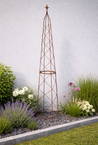 Garden obelisk metal plant - garden,