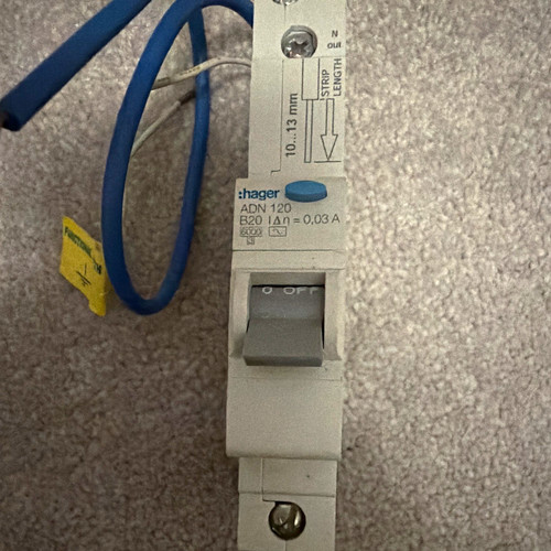 Hager adn120 rcbo rcd - hager, rcbo/rcd