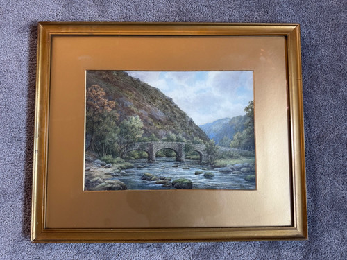 Vintage watercolour painting