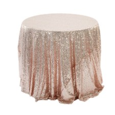 Glitter Sequin Table Cloth Round Tablecloth Cover Wedding Party Banquet Decor