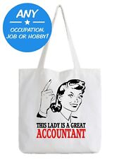Occupation Hobby Ladies Tote Bag Shopper Best Gift Great Job Work Customisable