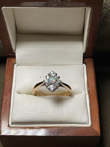 Vintage 9ct gold opal - vintage,