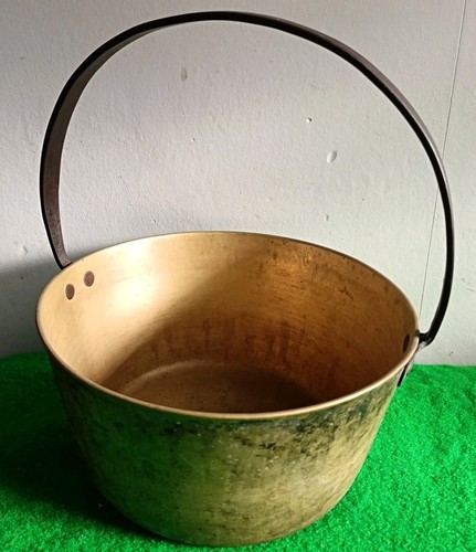 Vintage brass jam pan - vintage,