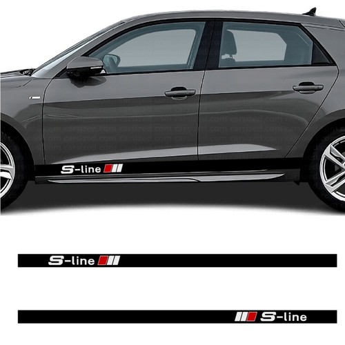 Decals stripe side line - stripe, audi