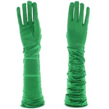 Women's Ladies Long Satin Ruched Gloves 1920s Opera Gloves For Weddings