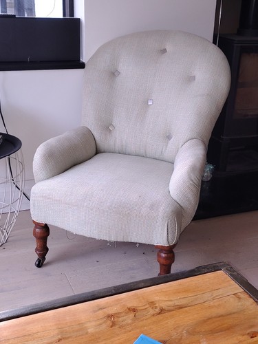 Reupholstered nursing chair - reupholstered,