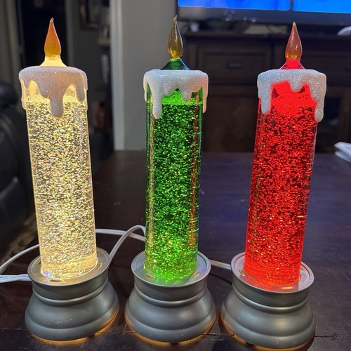Vintage glitter light lamp - light/,