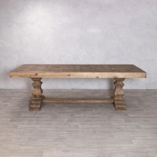 DOUBLE PEDESTAL DINING TABLE