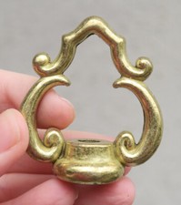 1 cast brass plated metal lamp