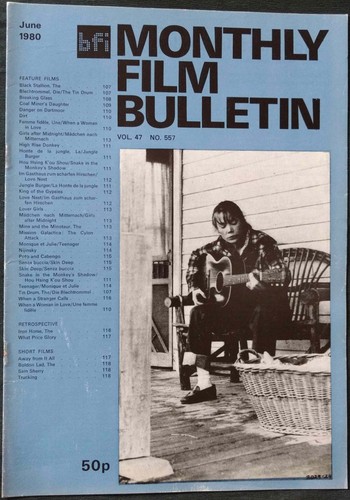 Bfi monthly film - monthly, bulletin