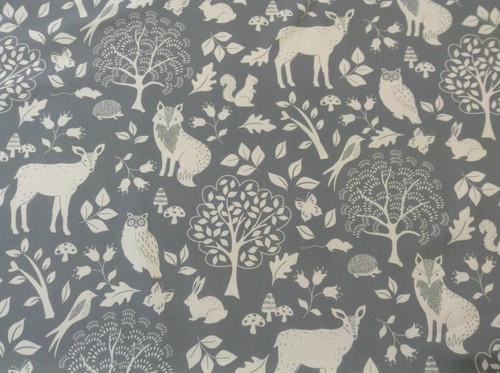 Cotton fabric winter woodland - winter,
