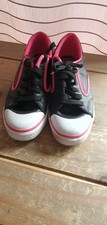 Vintage Dunlop Green Flash Trainers Size 8 black / pink    / White 
