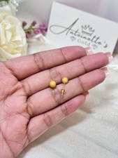 18k Saudi Gold 4mm Glitterball