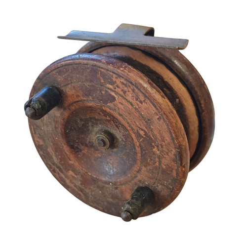 Wooden fly fishing reel - wooden,