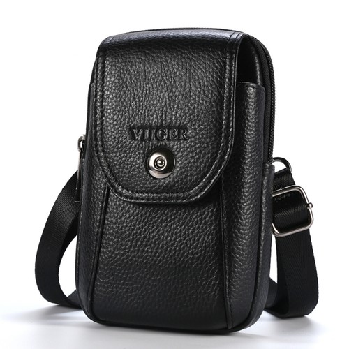 Genuine leather phone shoulder - leather,