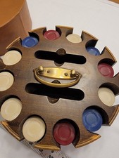 Vintage Wooden Poker Chip