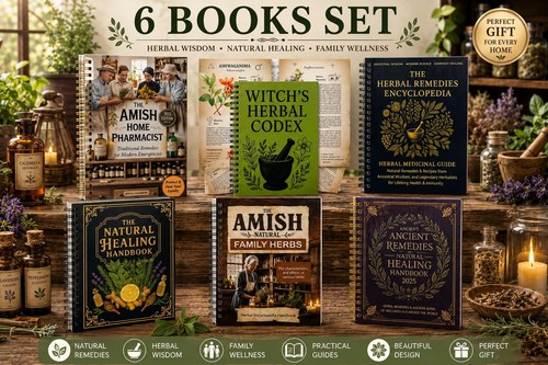 Books set herbal remedies - books,