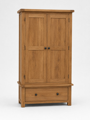 Solid oak double wardrobe - solid, 2