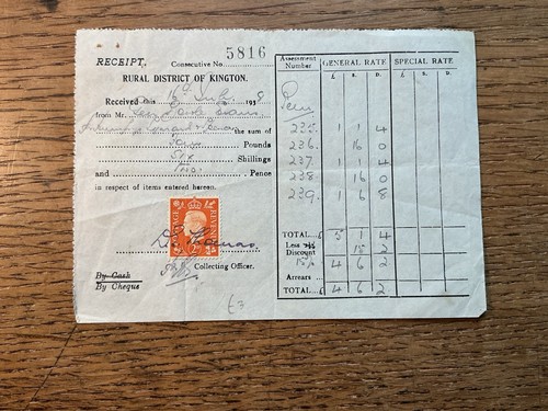 1938 kington rural district - kington,