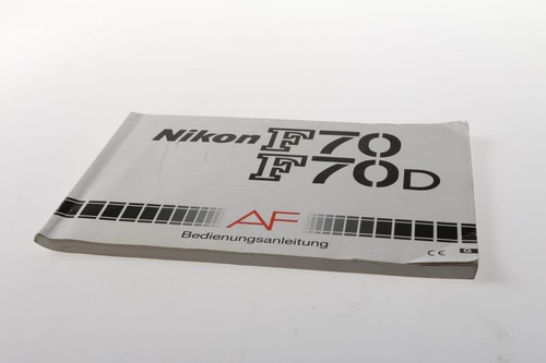 Nikon f70 f70d manual - f70,