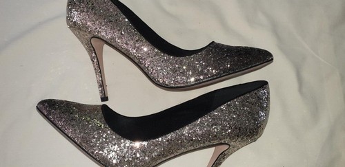 Sparkly stiletto shoes - sparkly,