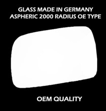 Fits Daihatsu Sirion 2005-2014 Door Wing Mirror Glass Left Side Stick On 