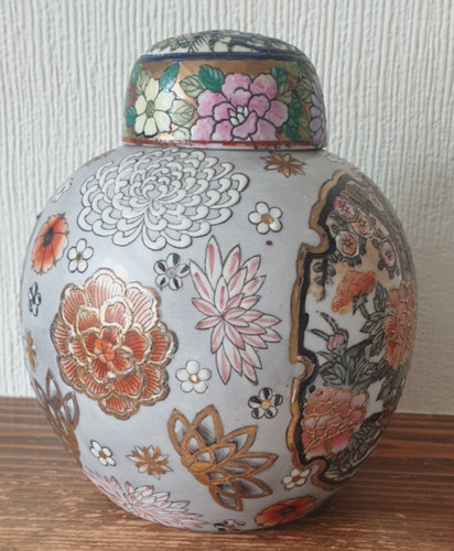 Hand painted chinese lidded - painted,