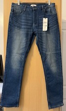 Firetrap Men’s Stretch Jeans Dark Blue Size W34/32L Brand New