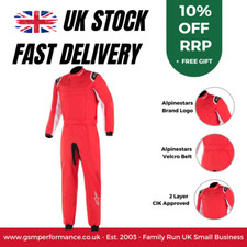 Alpinestars KMX-9 V2 CIK FIA Approved adult 2-Layer Kart Go Karting Suit Size 60