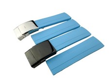 22 24mm Blue Rubber/Silicone