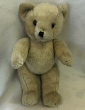 Teddy Bear 41cm Light Beige Soft Fur Moveable Limbs Paws Children's Toy Cute