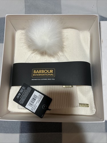 Barbour cream hat - hat, scarf