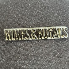 A Blues & Royals Shoulder Title Badge Anodised Aluminium Staybrite