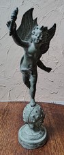 Wonderful Antique Metal Sculpture after Emile Bruchon (French 1806-1895)  18"H