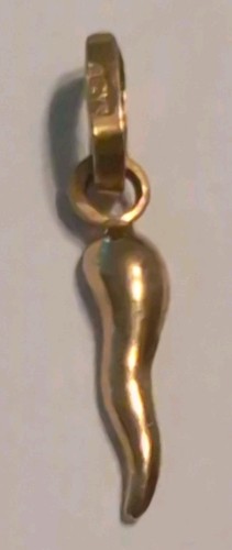 18k gold italian horn - gold,