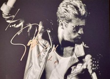 George Michael Signed 8x11.5