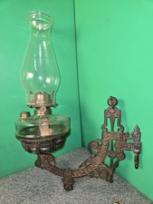Antique Cast  Iron Oil Lamp