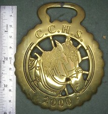 KB Horse Brass: CCHS, Cotswold Cart Horse Society, 2000, Free P&P, Keegan heavy